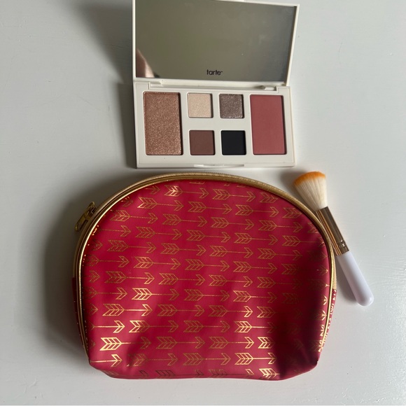 NEW! Tarte Eye & Cheek Palette, makeup brush, and bag - Picture 3 of 6